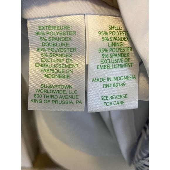 Lilly Pulitzer Blue and Pink Long Sleeve Dress - Picture 9 of 11